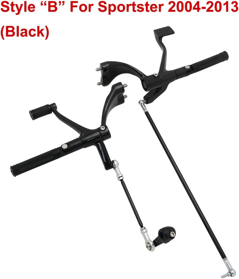 FENGREN Motorcycle Footrests Forward Controls Complete Kit Pegs Levers Linkages for Harley 2004-2013 Sportster XL 883 1200 Forty Eight XL883 XL1200 - Image 4